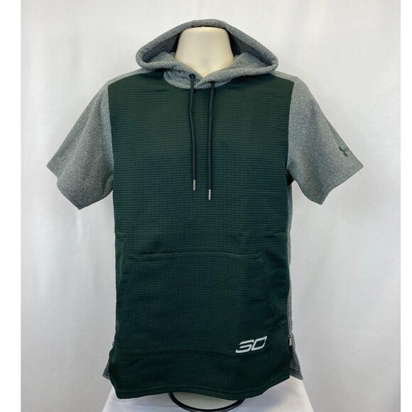 Under Armour SC30 Stephen Curry Life Mens Small Green Workout Hoodie Sweatshirt - Picture 1 of 6